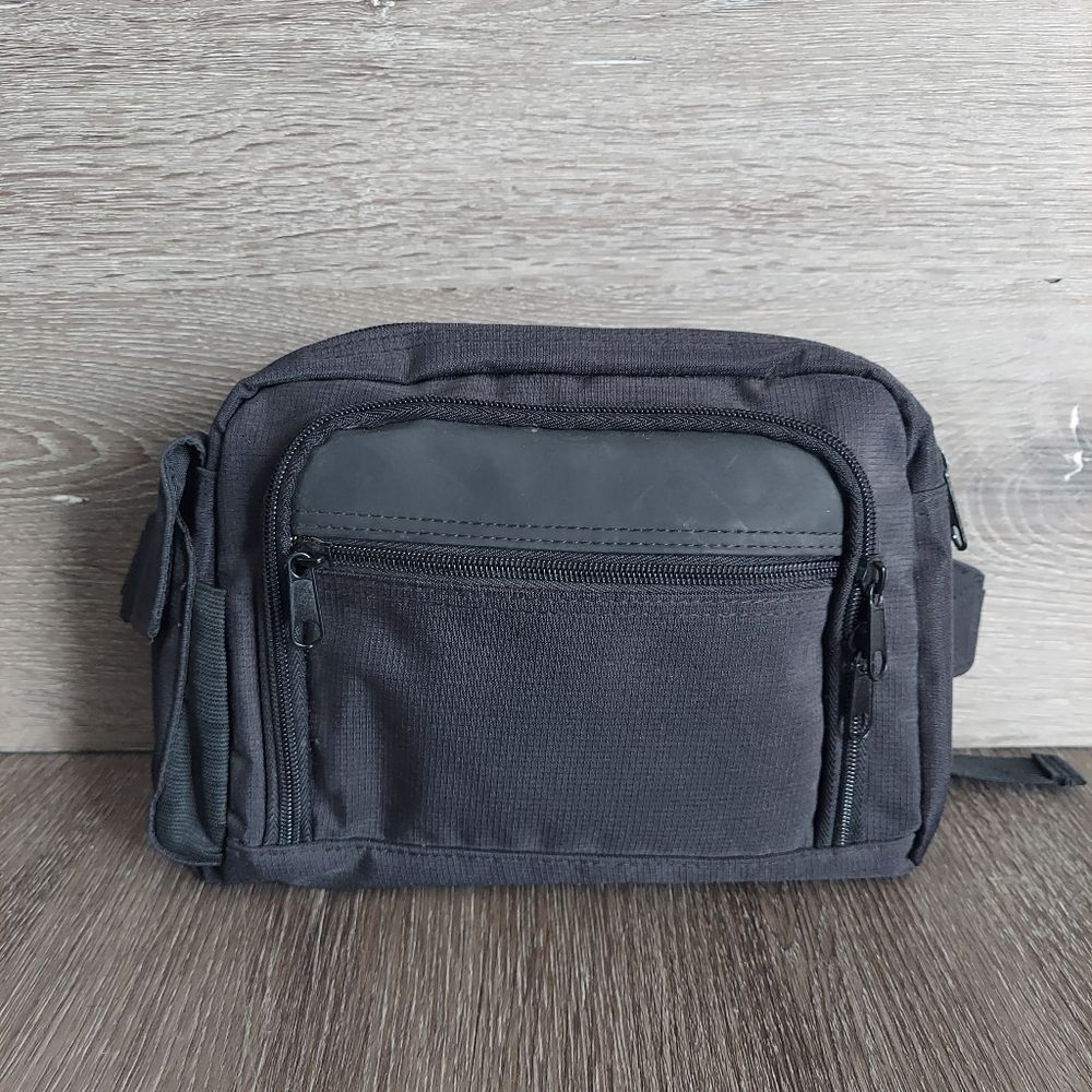 Swiss Army Equipped Black Fanny Pack Waist Bag